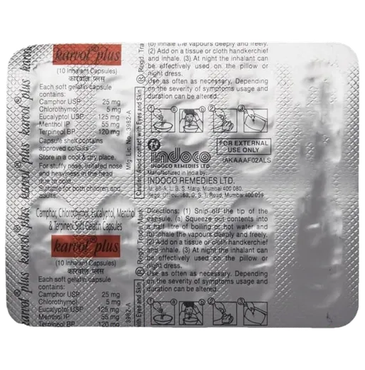 karvol plus capsule 10's